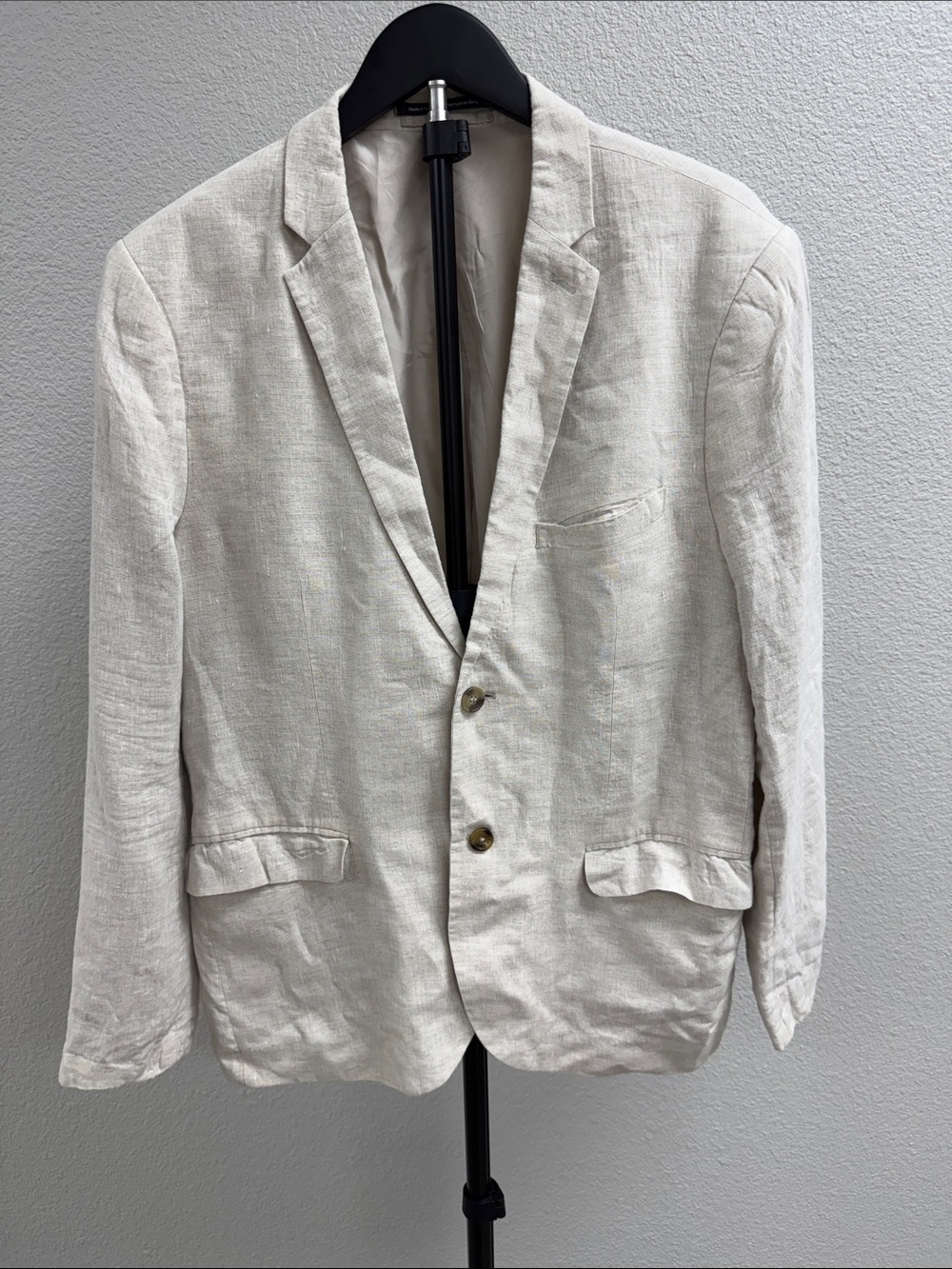 H&M 100% linen Light Beige Linen Blazer